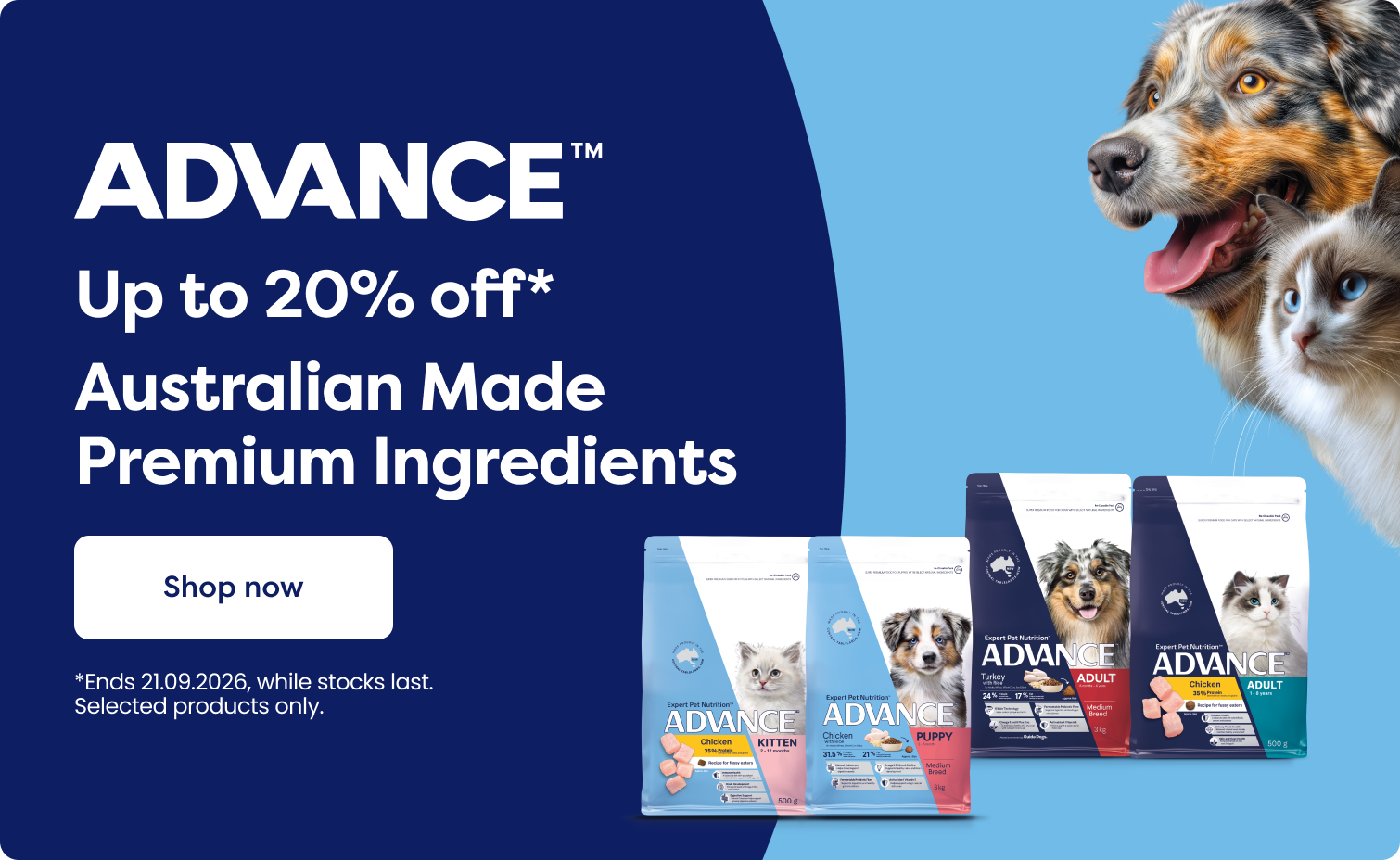 Up to 20% off Advance