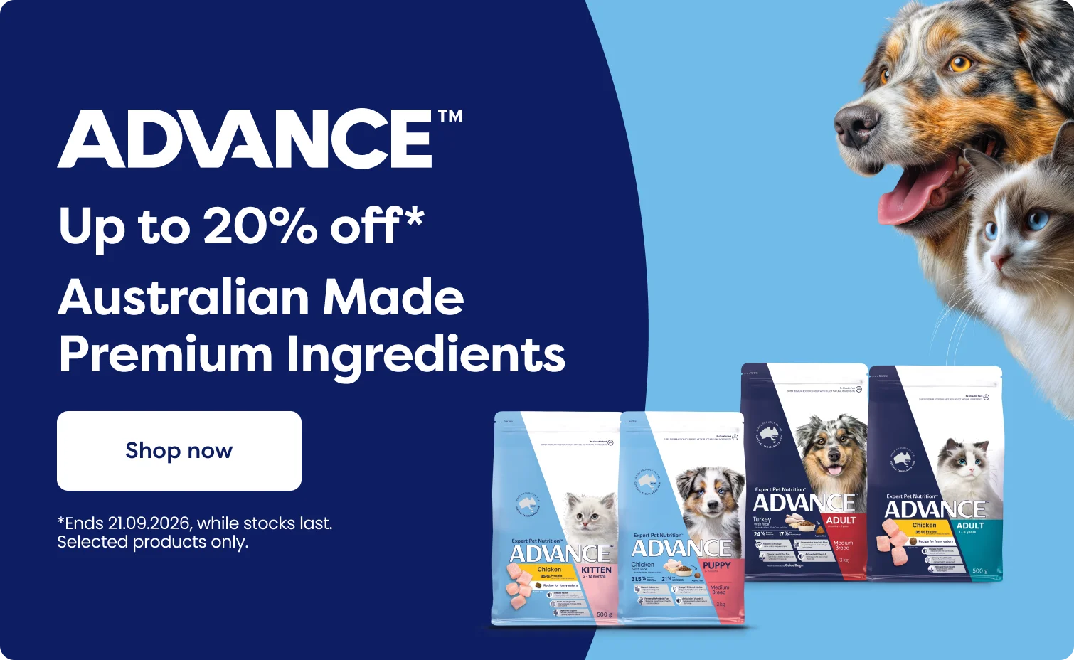 Up to 20% off Advance