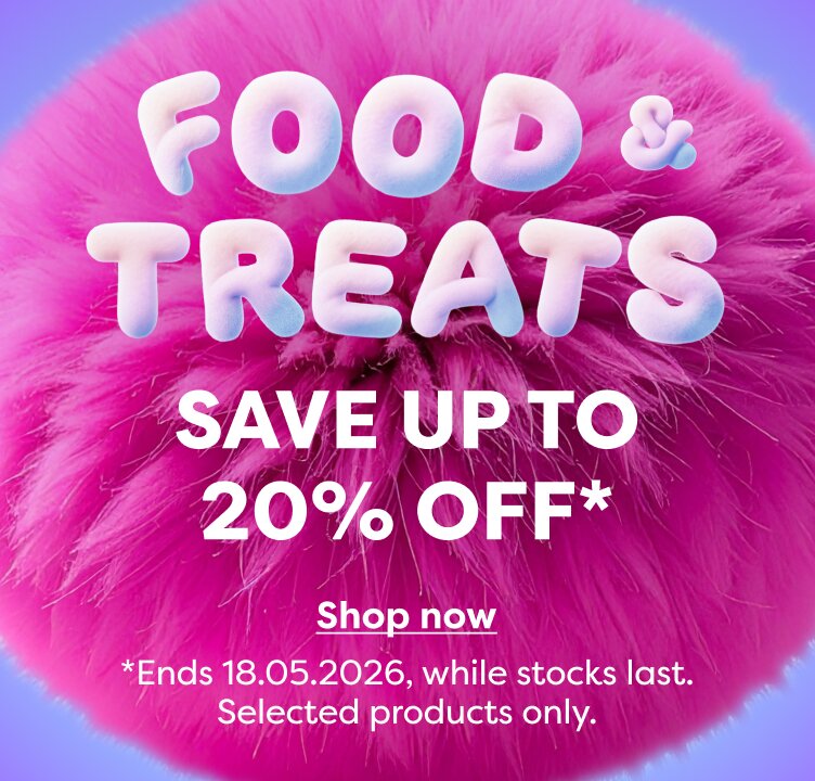 Save up to 20% off on food and treats
