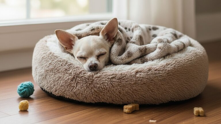 Chihuahua sleeping
