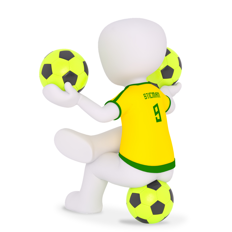 animation of soccer player