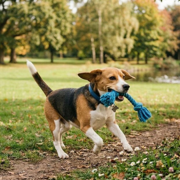 beagle-playing