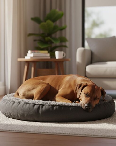 rhodesian ridgeback sleeping