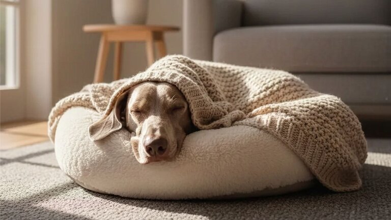 weimaraner-sleeping-indoors