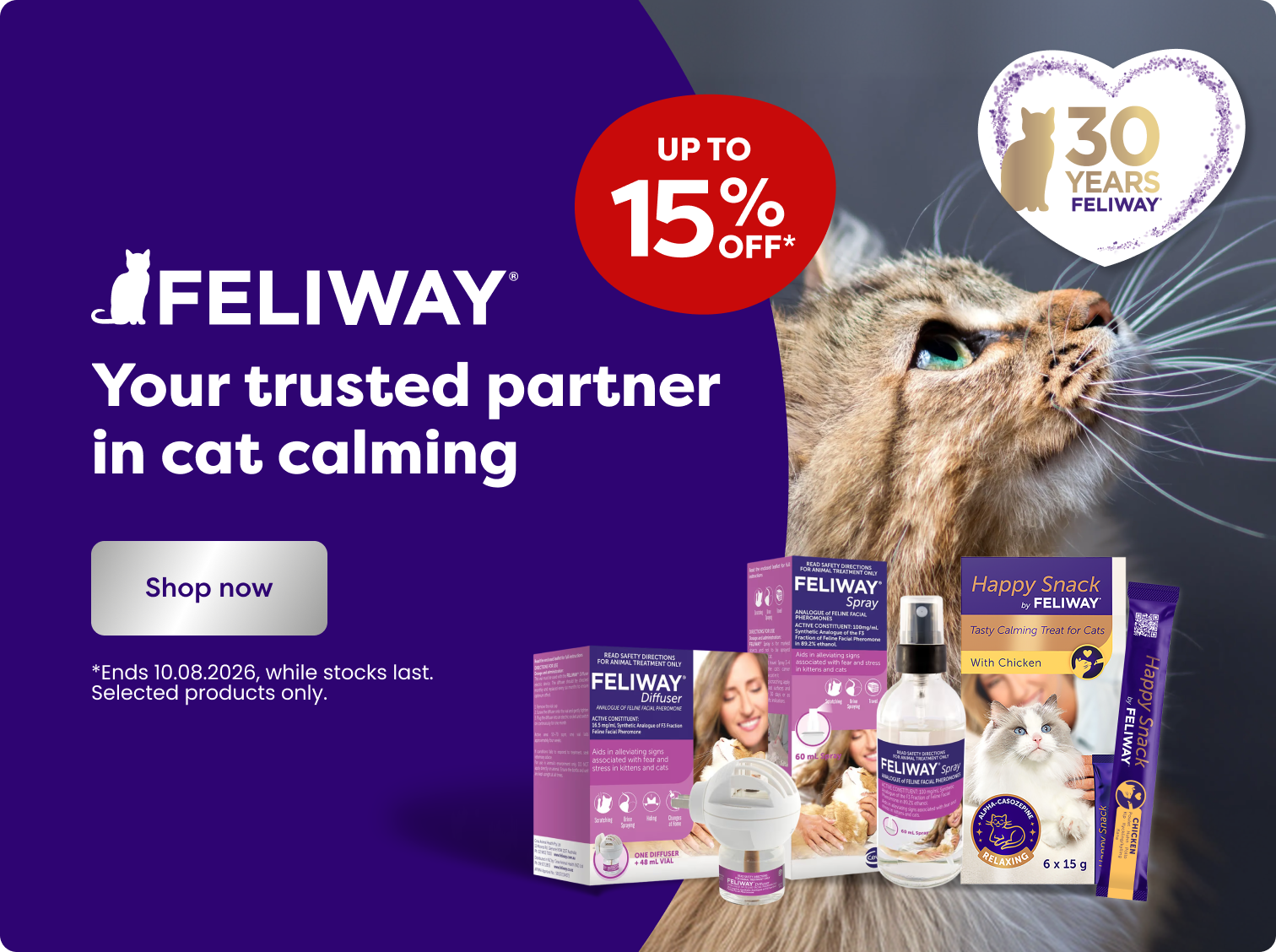 Up to 15% off on Feliway