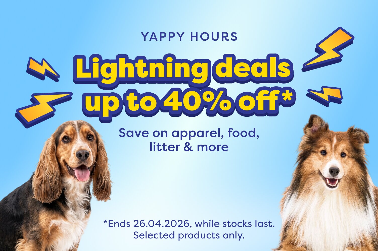  YAPPY HOURS | UP TO 40%