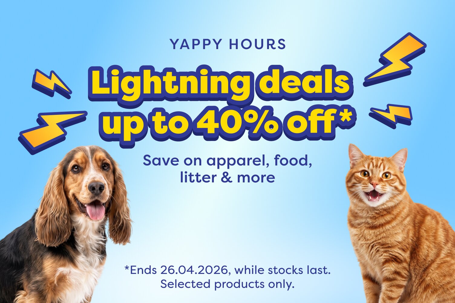 YAPPY HOURS | UP TO 40% OFF