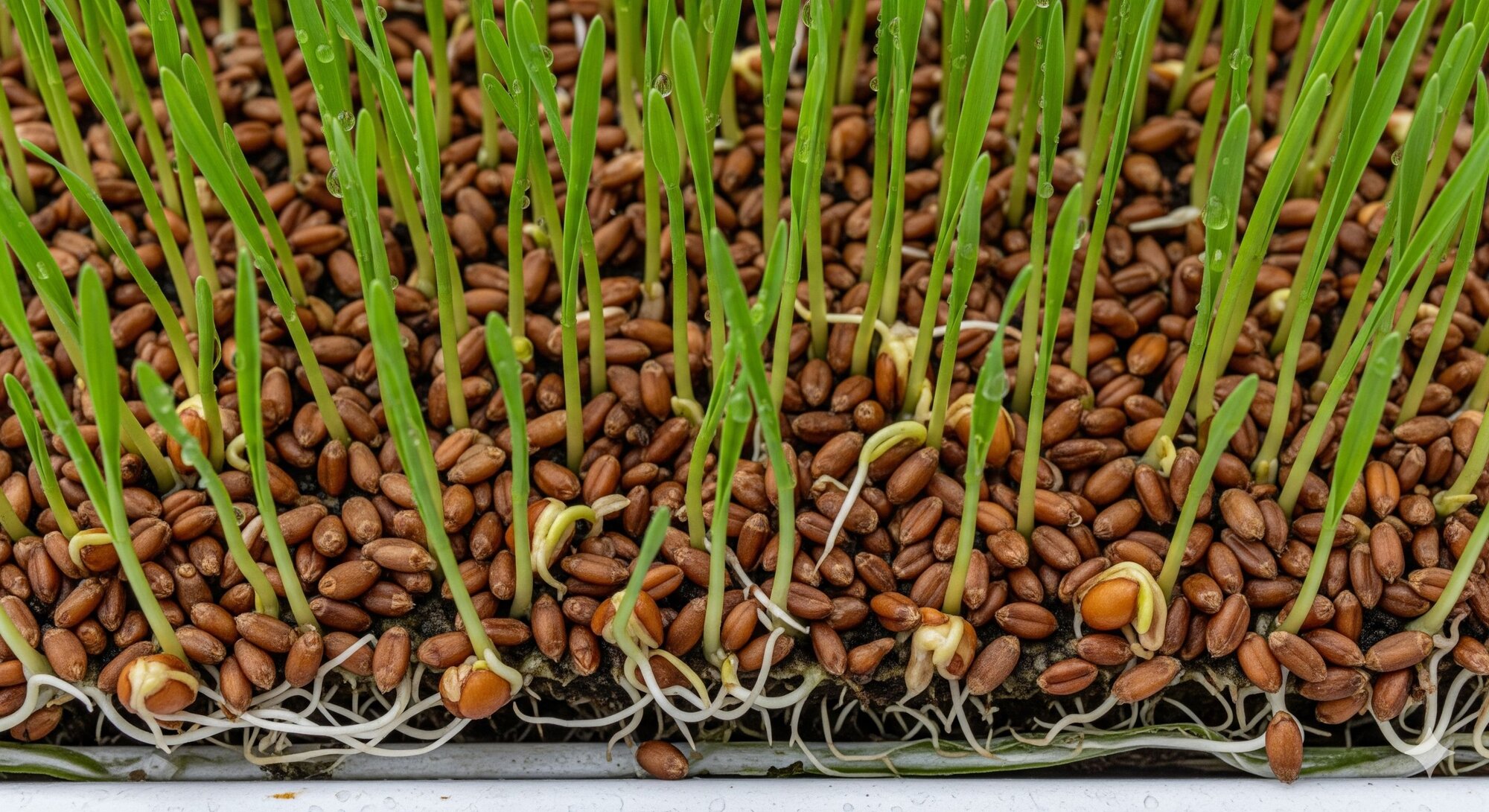 sprouting wheat seed