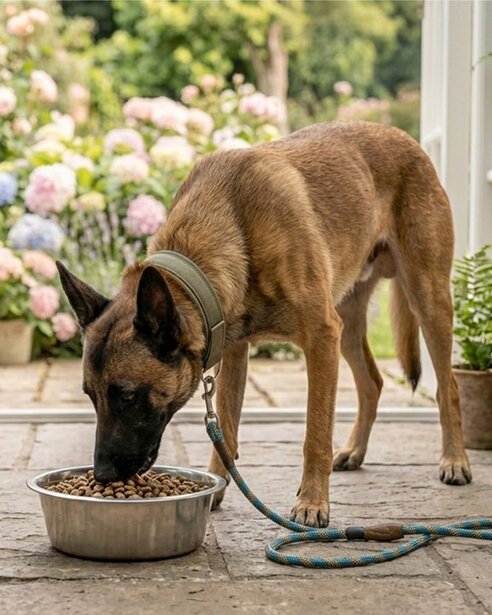 belgian-eating-from-a-bowl