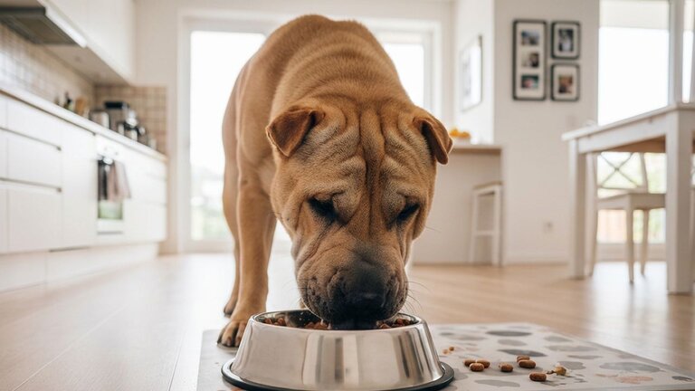 shar-pei-eating-in-a-bowl