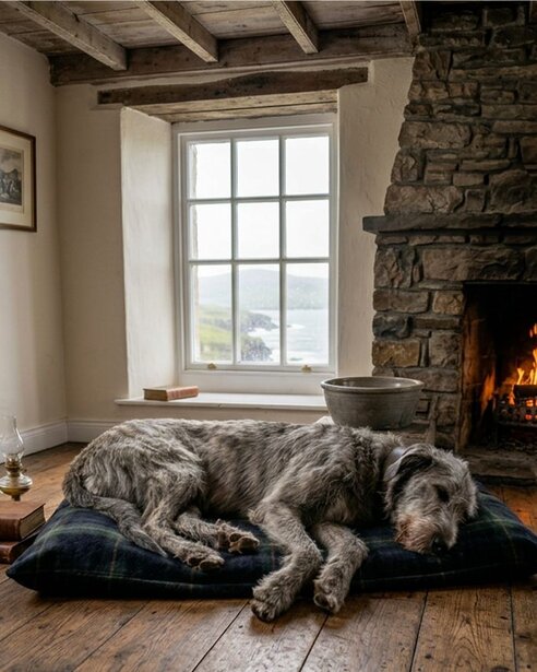 wolfhound-sleeping-indoors