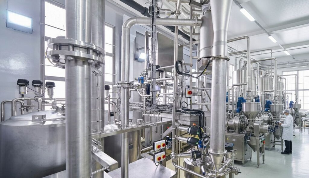 inside of food processing plant