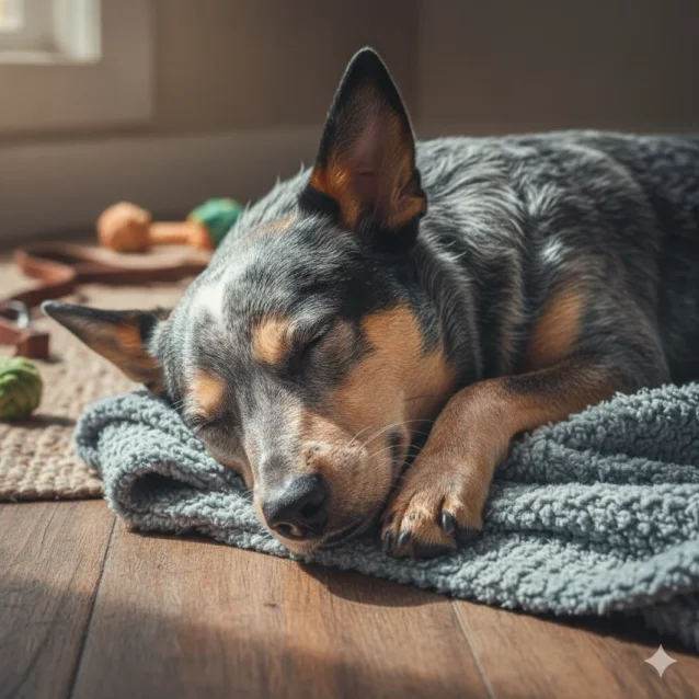 cattle dog sleeping