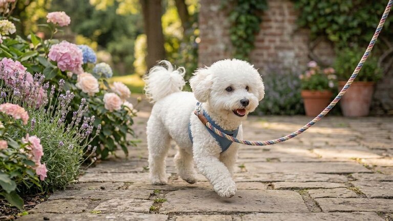 bichon-on-a-walk