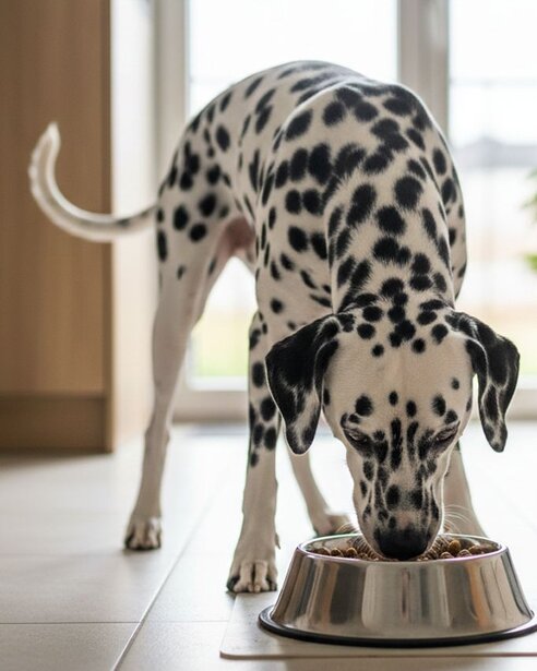 dalmatian-eating-in-a-bowl