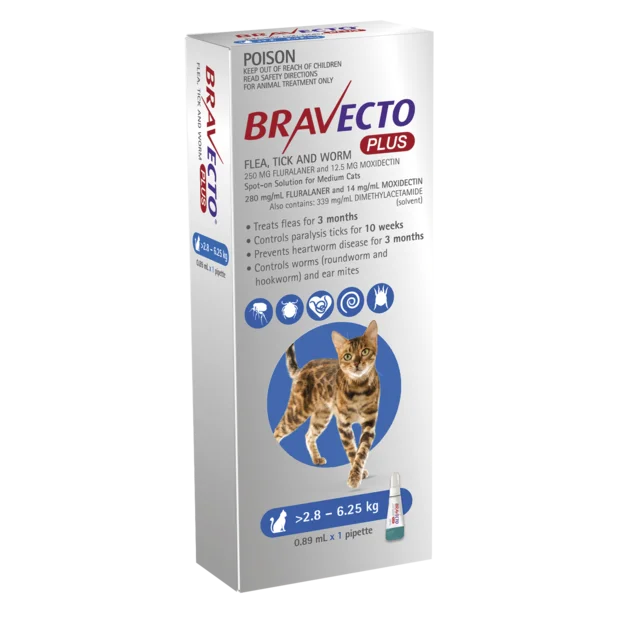 image of bravecto plus packaging