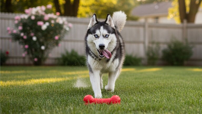 husky-playing-outdoors