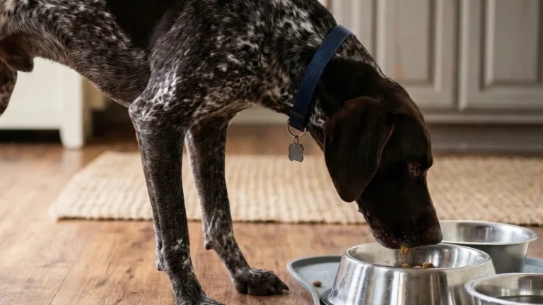 gsp eating from bowl
