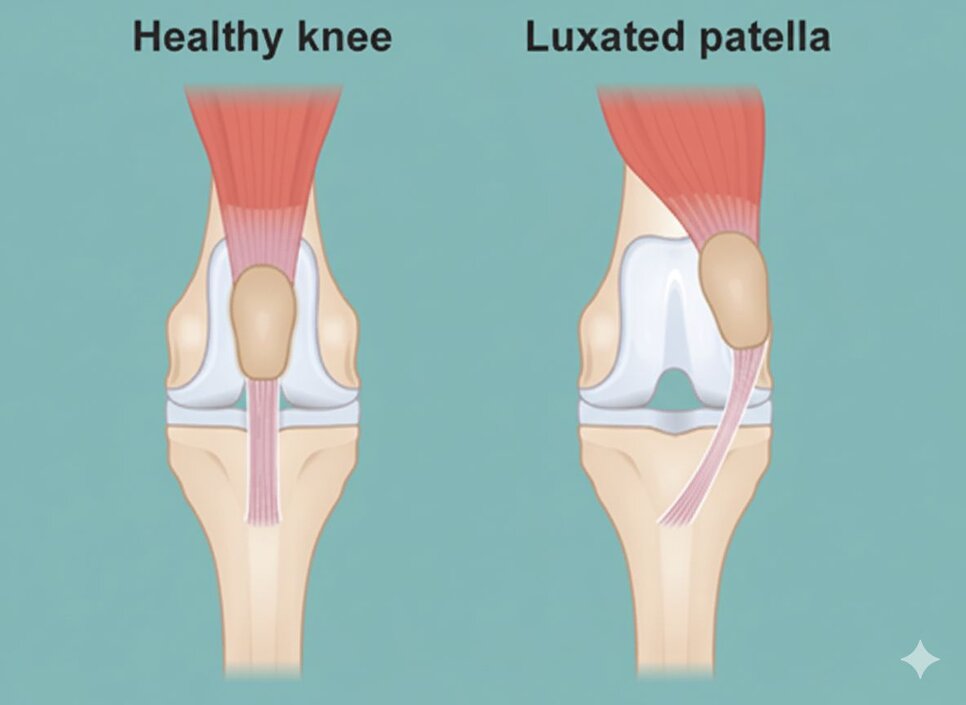 diagram of luxating patella