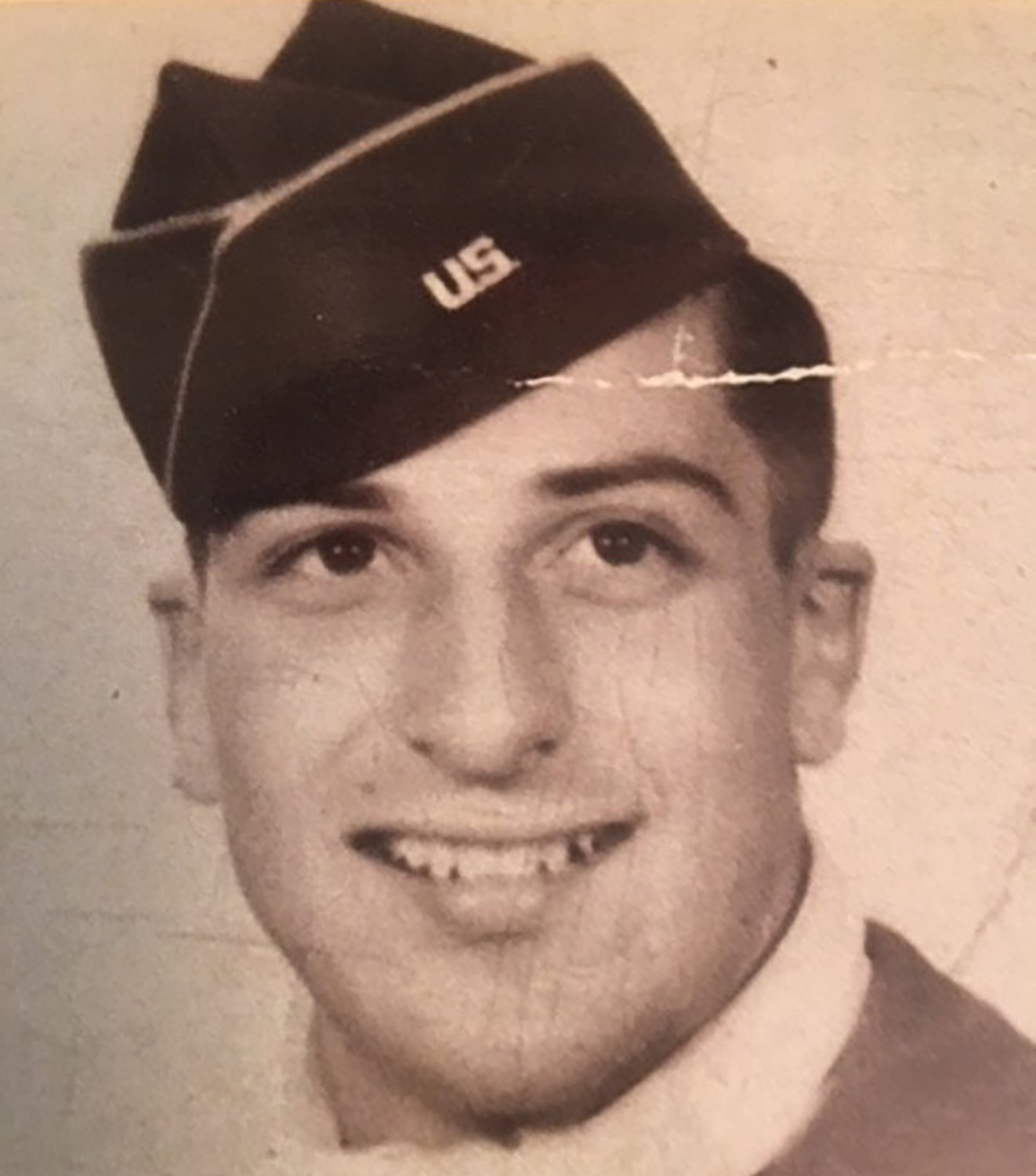 Frank Cohn, now a 95-year-old retired Army colonel, is seen pictured in a photo during World War II. While deployed, Cohn served as an intelligence officer and a German translator. Photo courtesy of Frank Cohn
