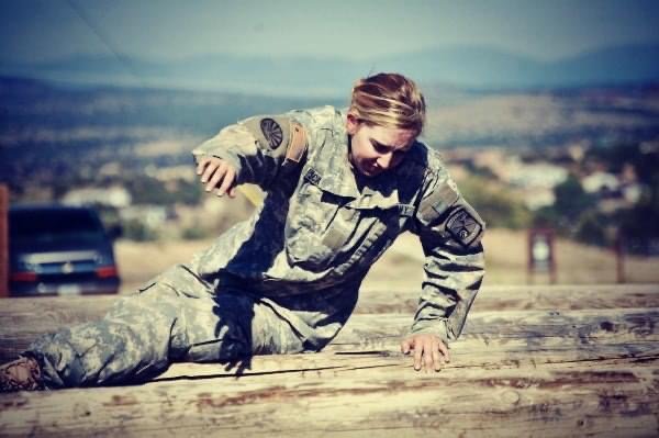 Erin Scanlon during U.S. Army training. Photo courtesy of Erin Scanlon.