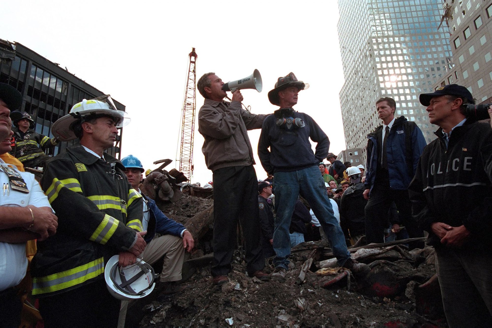 President George W. Bush 9/11 speech quotes coffee or die 