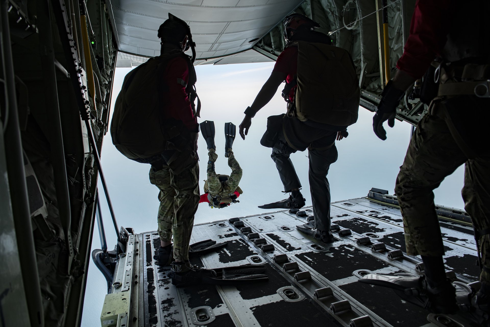 U.S. Pararescuemen conduct over-water personnel recovery and RAMB operations during PAC ANGEL 22