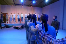Scenes of the execution of MEK members inside Iranian prisons are re-created in a museum inside the group’s Ashraf 3 compound in Albania. Photo courtesy of Hollie McKay.