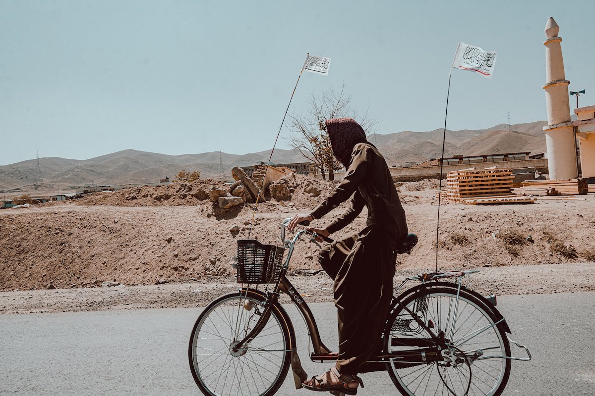 Taliban flags