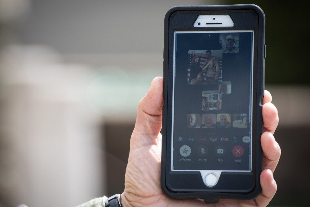 The Air Force’s 193rd Special Operations Wing uses cellphones to stay connected. Photo by U.S. Air Force Staff Sergeant Tony Harp.