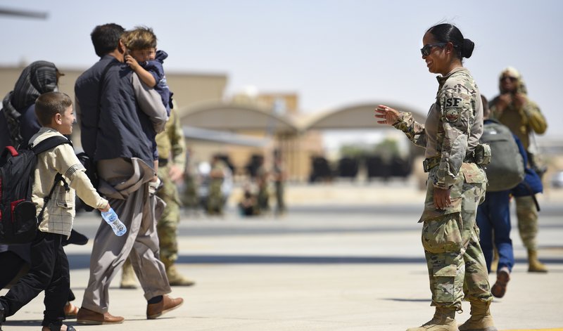 Evacuation at Hamid Karzai International Airport