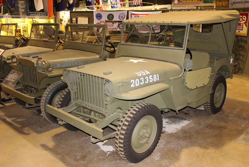 Willys MB Jeep. Photo courtesy of United States Veterans Memorial Museum.