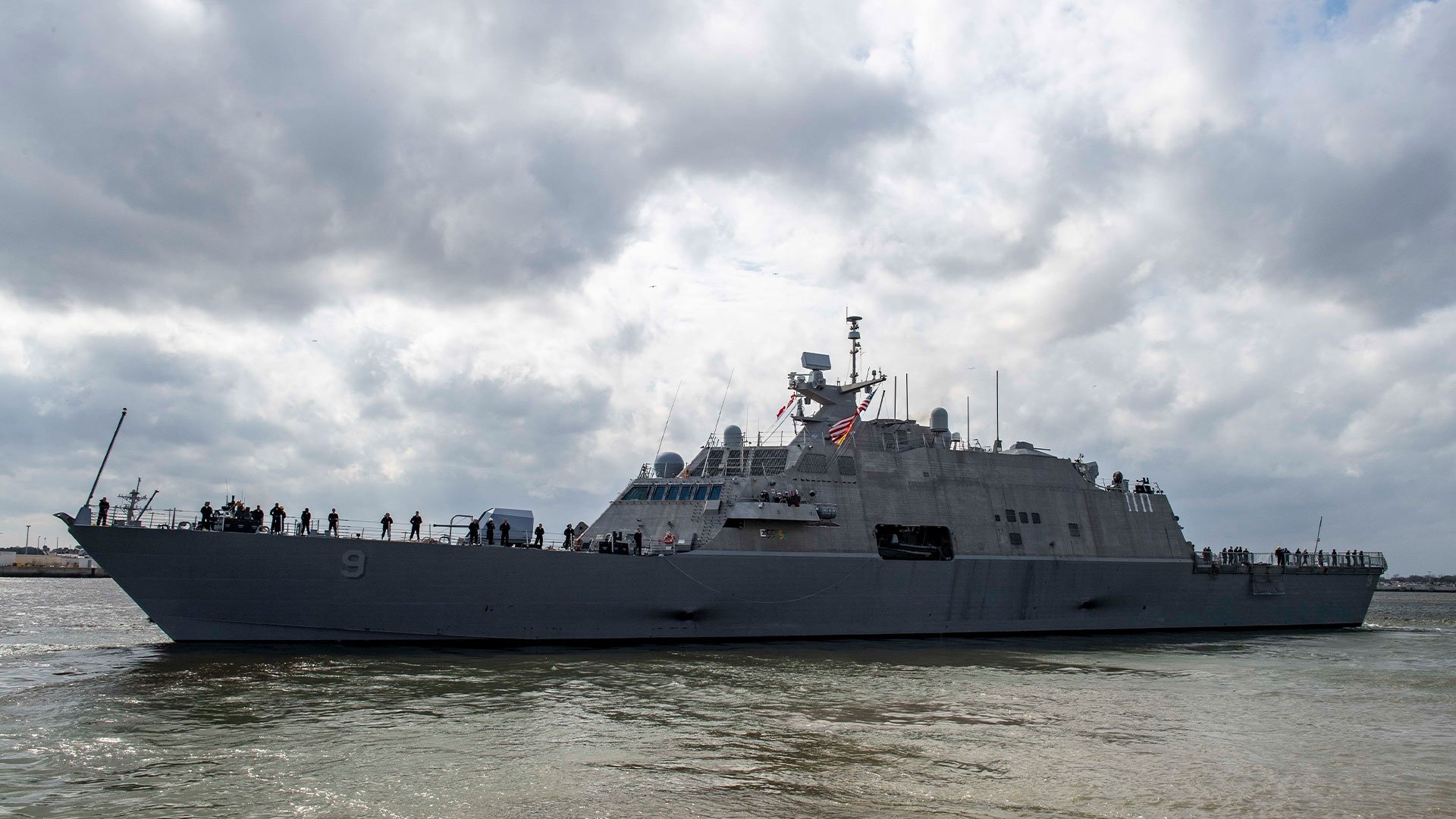 Freedom-variant littoral combat ship Little Rock sailboat Chimera rescue
