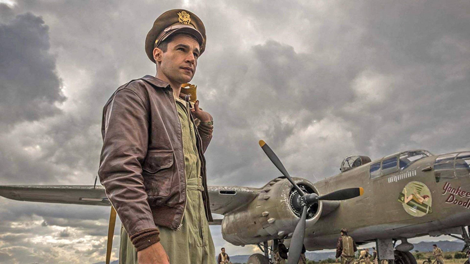Christopher Abbott as Yossarian in Hulu’s Catch-22 miniseries, 2019. Photo by Pictorial Press Ltd.