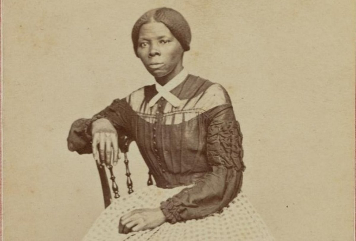 Harriet Tubman, from a carte-de-visite made in 1868 or 1869 by Benjamin F. Powelson and which was once owned by Emily Howland, now in the Collection of the National Museum of African American History and Culture.