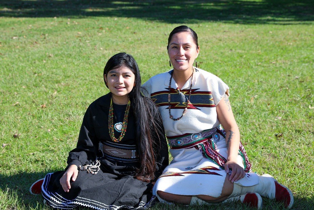 Staff. Sgt. Lynette Eriacho, a Soldier of Navajo and Apache descent, with her 10-year-old daughter Diedra, at Fort Benning Nov. 17, 2020. Eriacho, who was born and raised in New Mexico, recently completed a two-year assignment here as a drill sergeant training recruits for the Infantry. She says telling others about the Navajo culture, along with the Army’s participation in annual observances of Native American Heritage Month each November, helps foster cultural insight across a diverse military. (Markeith Horace)