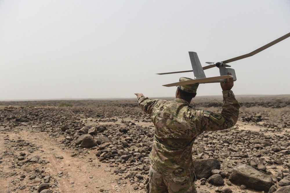 RQ-11 Raven drone, Coffee or Die