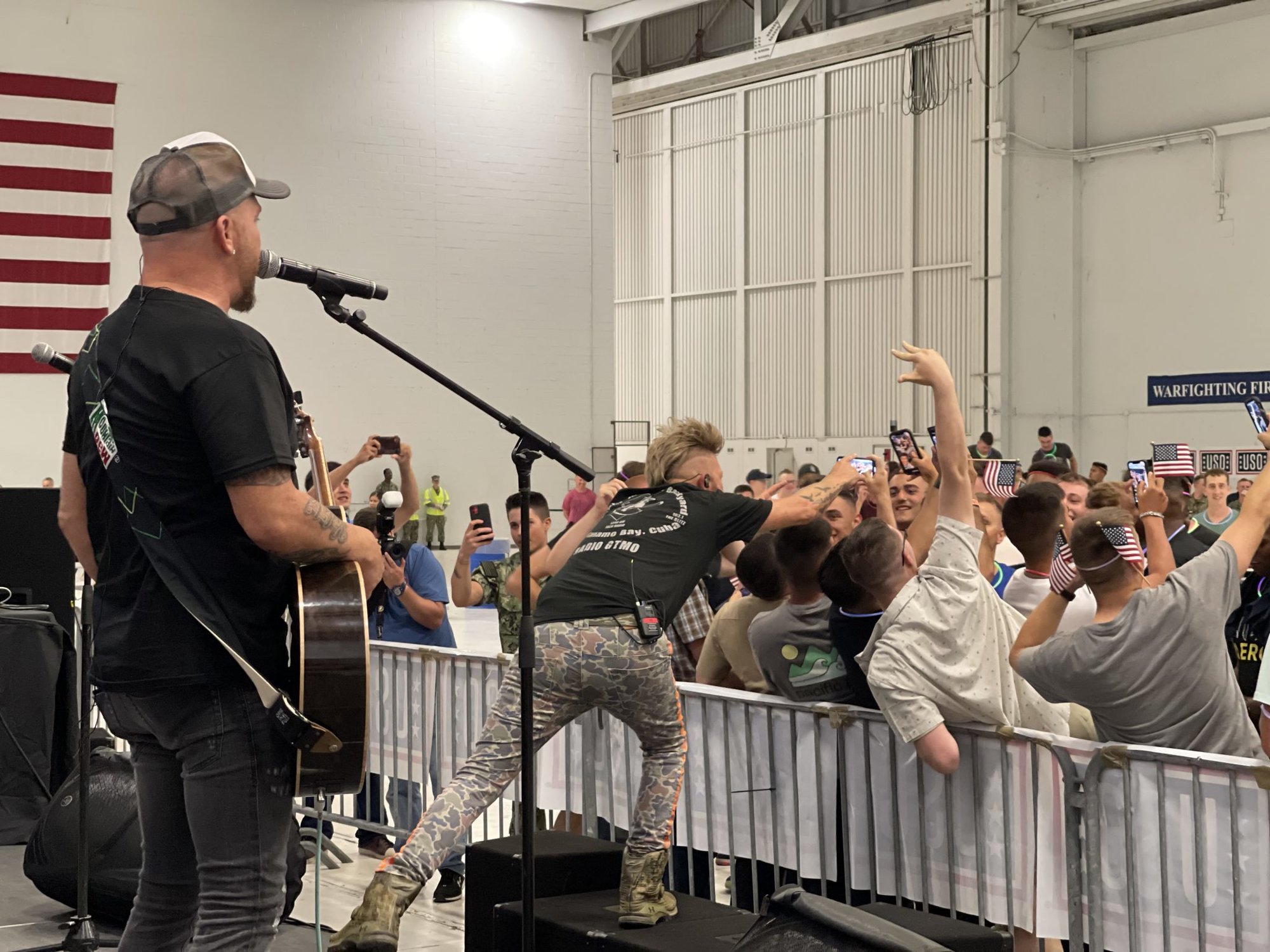 2021 USO tour Pensacola, LoCash