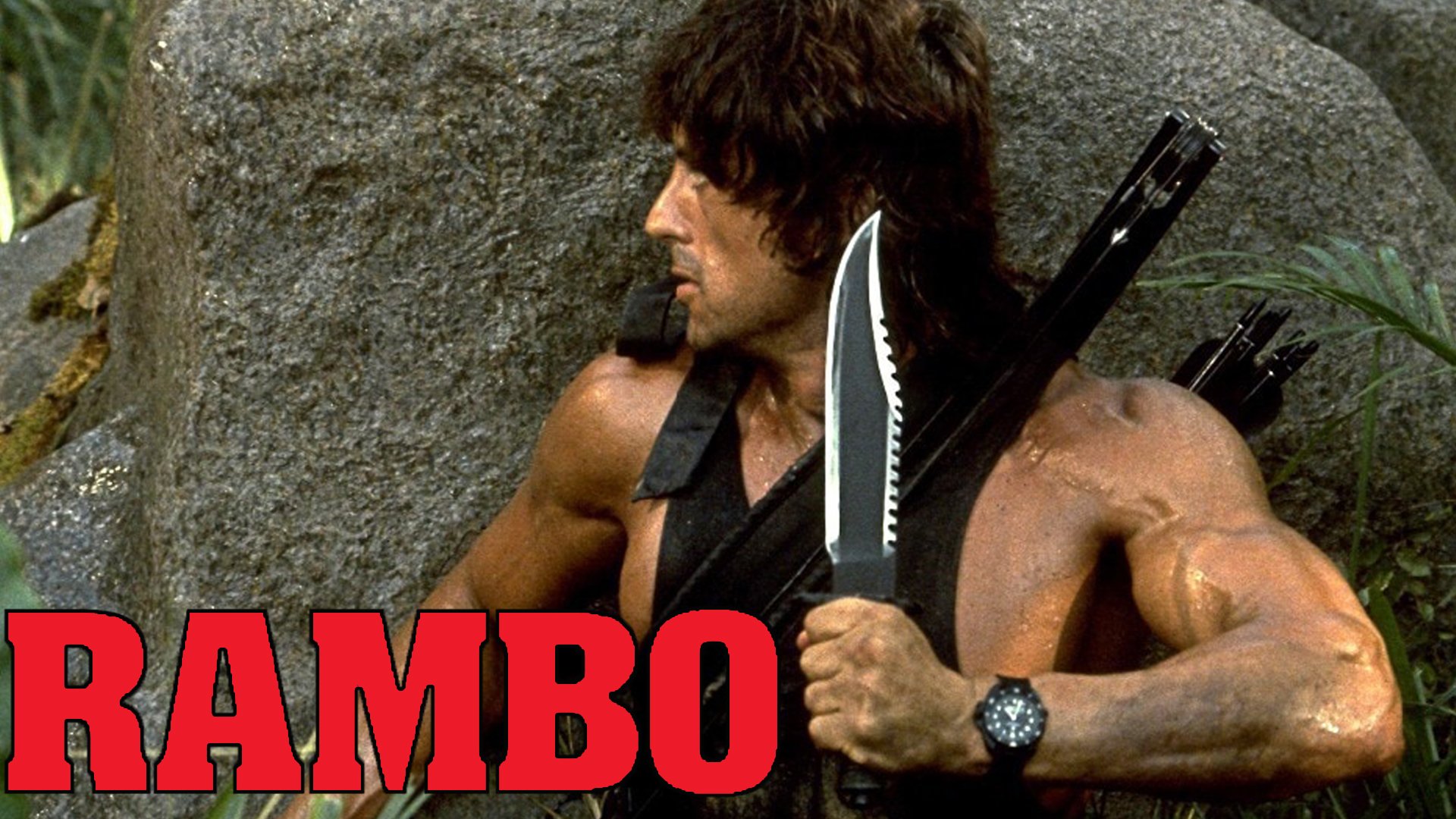 Rambo's knife is as famous as he is, but it's gone through some major changes over the years. Composite by Coffee or Die Magazine.
