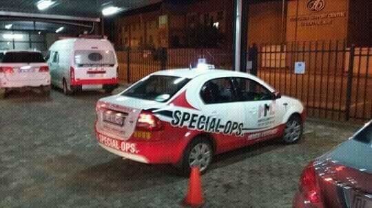 A private security vehicle in South Africa. Photo courtesy of Quinten Theron.