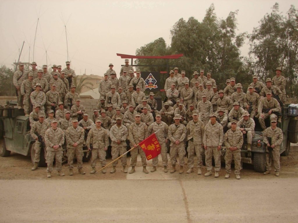 Trombley's unit during the invasion of Iraq in 2003. Photo courtesy of James Trombley.