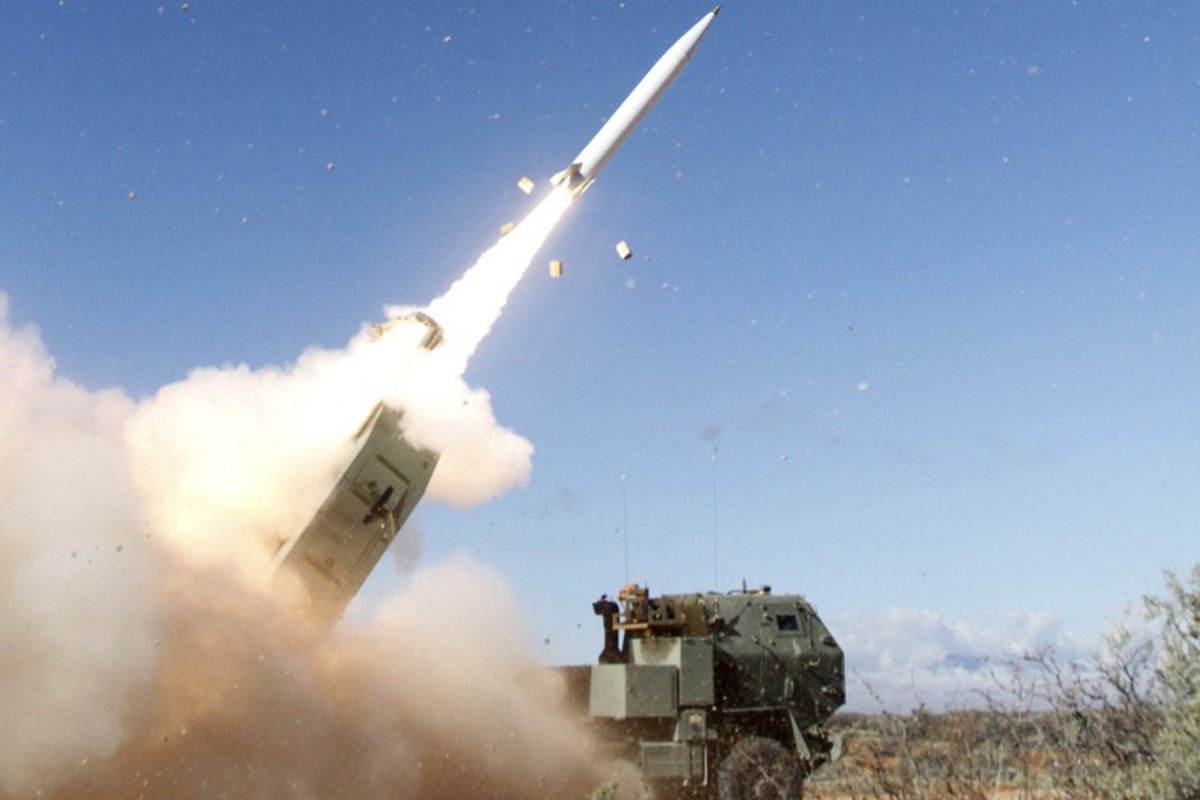 A precision strike missile is fired on April 30, 2020, at White Sands Missile Range, New Mexico, and hit a target 85 kilometers away. (Lockheed Martin) Coffee or Die