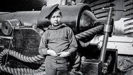 A Civil War powder monkey aboard a US Navy battleship. Photo courtesy of the Library of Congress.