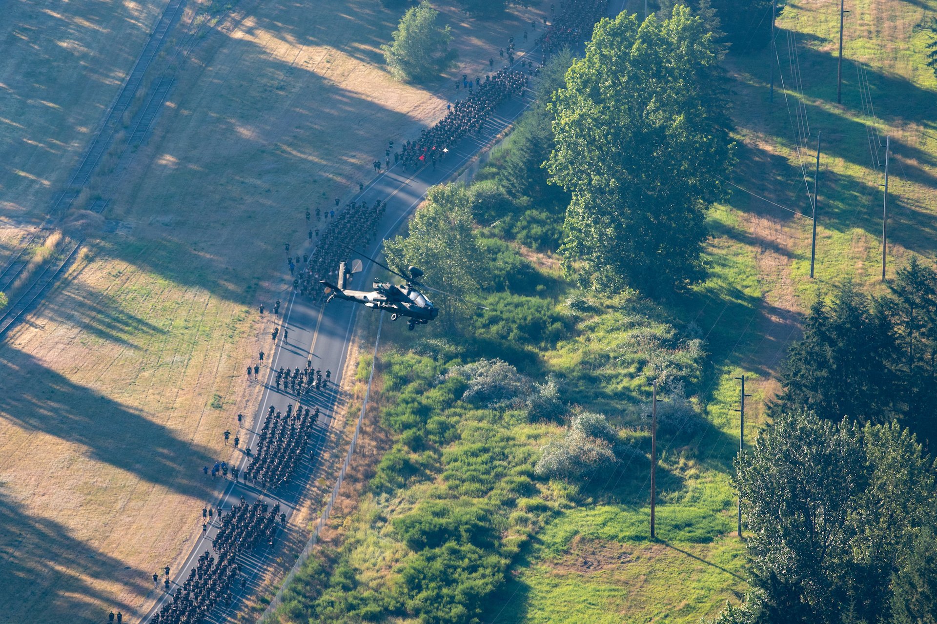 Washington Army National Guard run