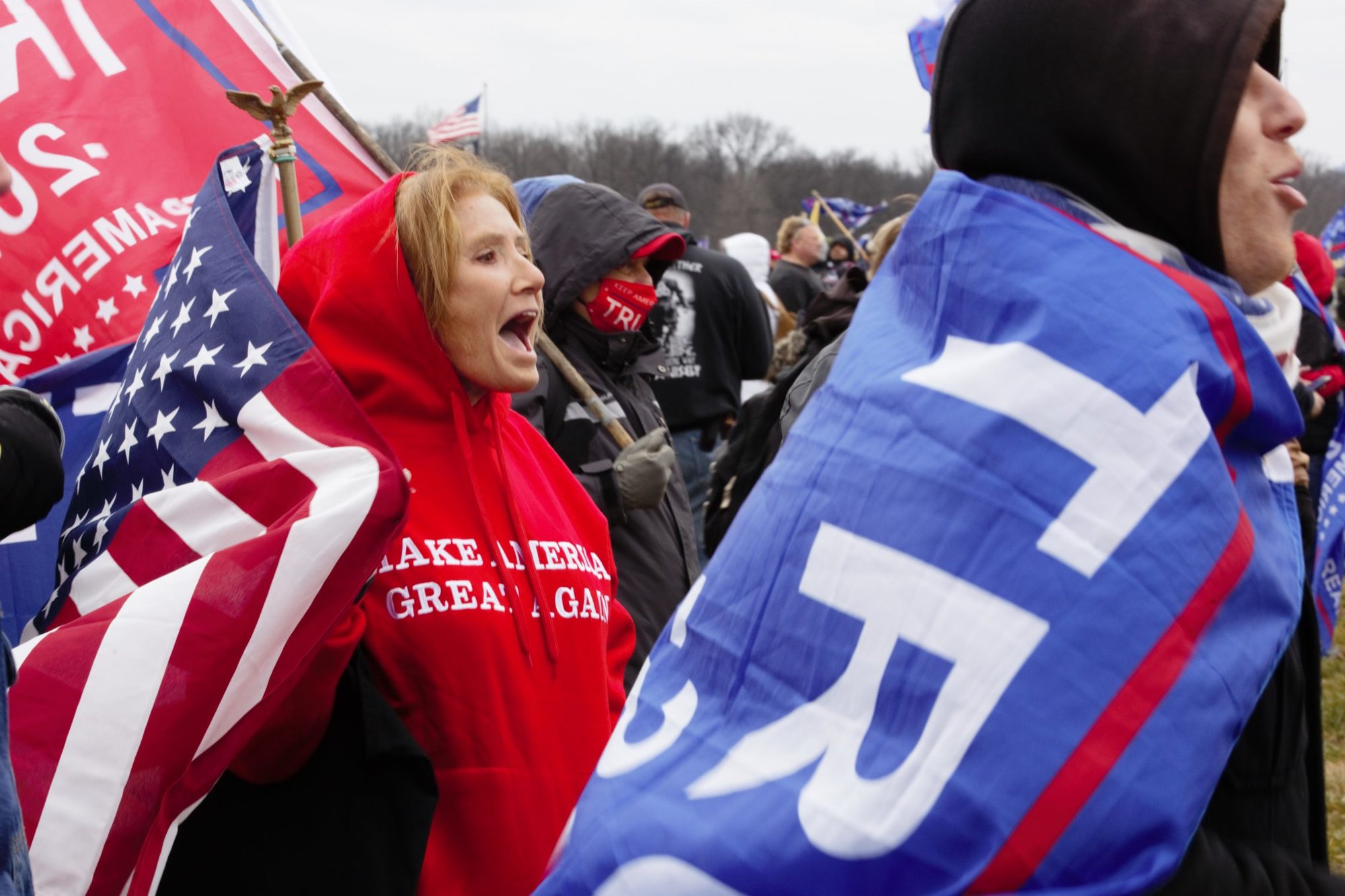 Supporters of President Donald Trump demonstrate at the “Stop the Steal” rally in Washington, D.C. Jan. 6. Photo by Joseph Andrew Lee/Coffee or Die Magazine.