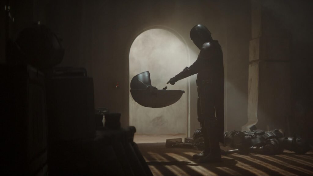 In "The Mandalorian," the title character meets Baby Yoda. There are an infinite number of creative ways that the protector/child storyline can play out. Photo courtesy of Disney+.