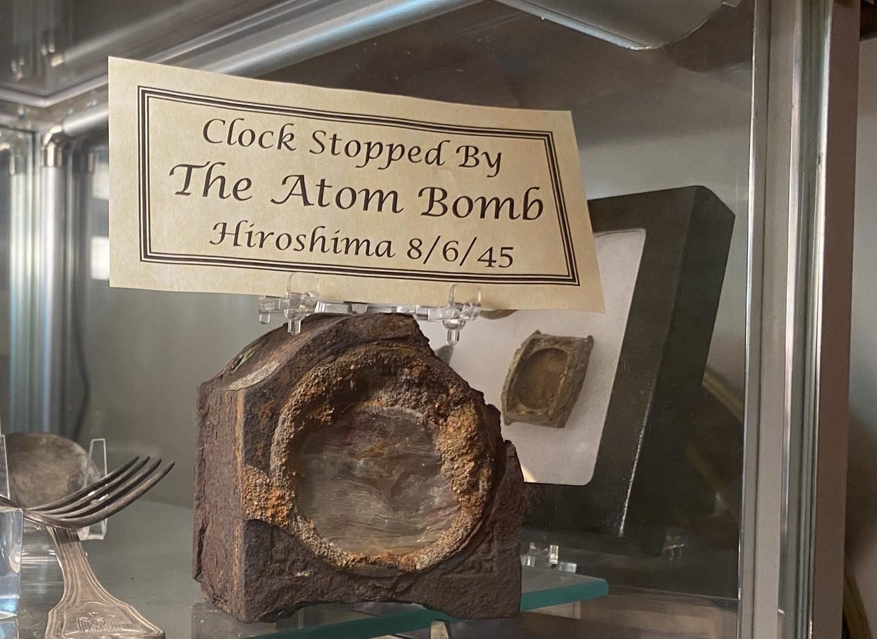 Gettysburg Museum Atomic Bomb Clock artifact coffee or die 