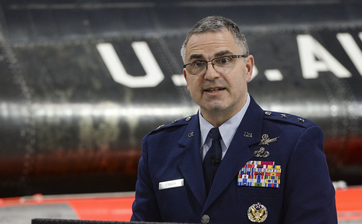 Air Force Maj. Gen. William T. Cooley was convicted Saturday of abusive sexual contact after a week-long trial. He is the first general officer convicted of sexual assault in a court-martial trial. Air Force photo by Wesley Farnsworth