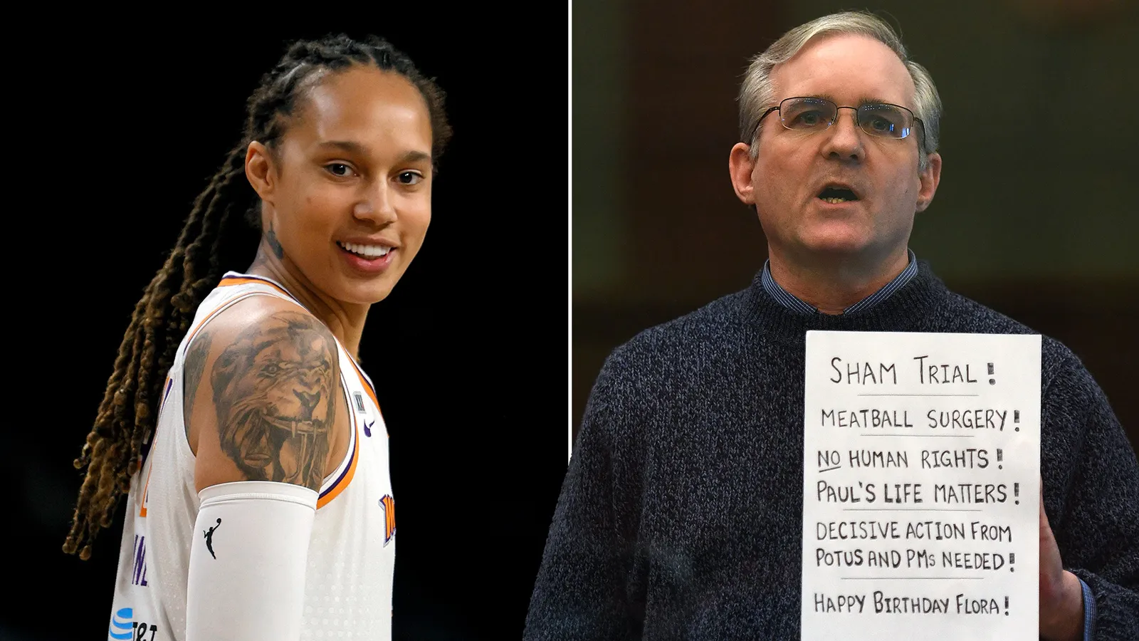 Russia Says It Will Discuss Prisoner Swap To Free Brittney Griner and Marine Veteran Paul Whelan