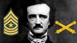Before Edgar Allan Poe was a famous poet, he was a sergeant major in the US Army. Composite by Coffee or Die.